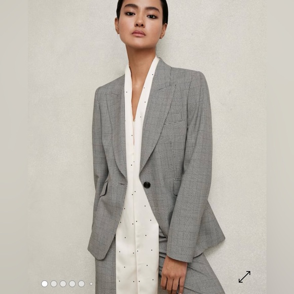 Reiss Jackets & Blazers - REISS- Brooklyn Gray Check Blazer+Pant Suit